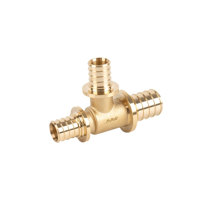 Reduced Brass Pex-A Barb Tee Fitting